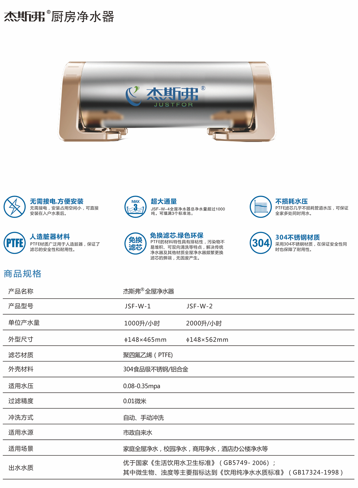 杰斯弗熱水凈水器（JSF-W-1、JSF-W-2）-1